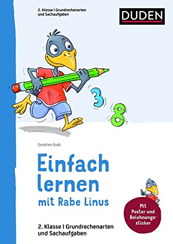 Rezension: Linus Mathematik 2. Klasse: Mit Stickern zur Belohnung. Kleinschrittige und leicht verständliche Übungen. (Einfach lernen mit Rabe Linus)