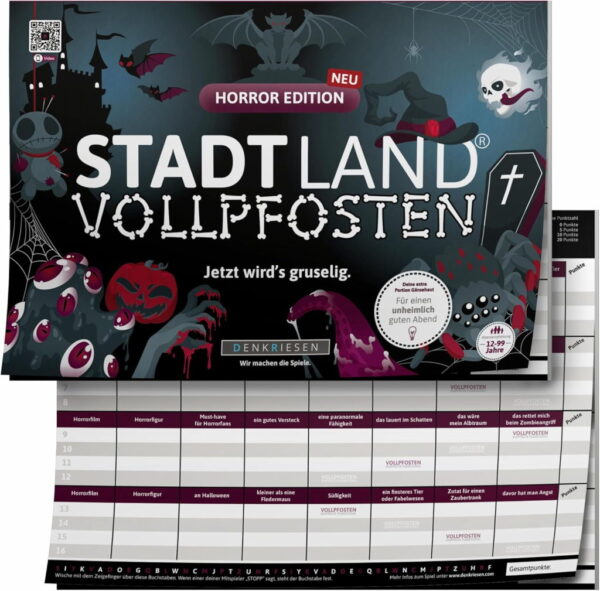 Rezension: Stadt Land VOLLPFOSTEN® – Horror Edition – ‘Jetzt wird’s gruselig