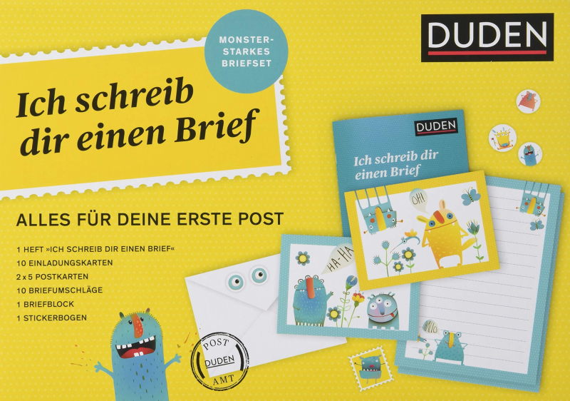 Rezension: Ich schreib dir einen Brief: Alles für deine erste Post – mit 16-seitigem Heft, Briefpapier, Stickern, Umschlägen und Co.