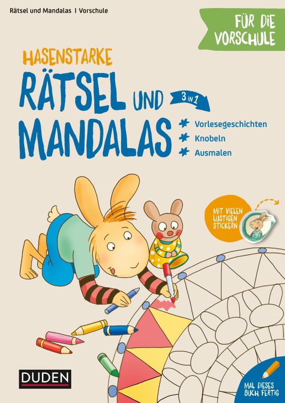 Rezension: Hasenstarke Rätsel und Mandalas für die Vorschule: Knobeln – Rätseln – Malen