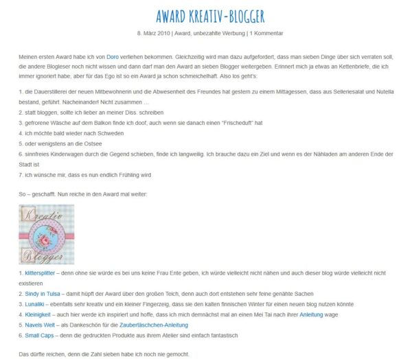 Bloggerschnack August 2026: Meine ältesten Blogartikel – Was würde ich heute anders machen?