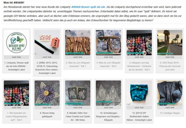 Linkparty #BSAN Besser spät als nie No. 2