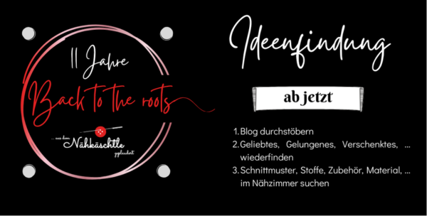 Back to the roots 11. Bloggeburtstag von Nähkäschtle