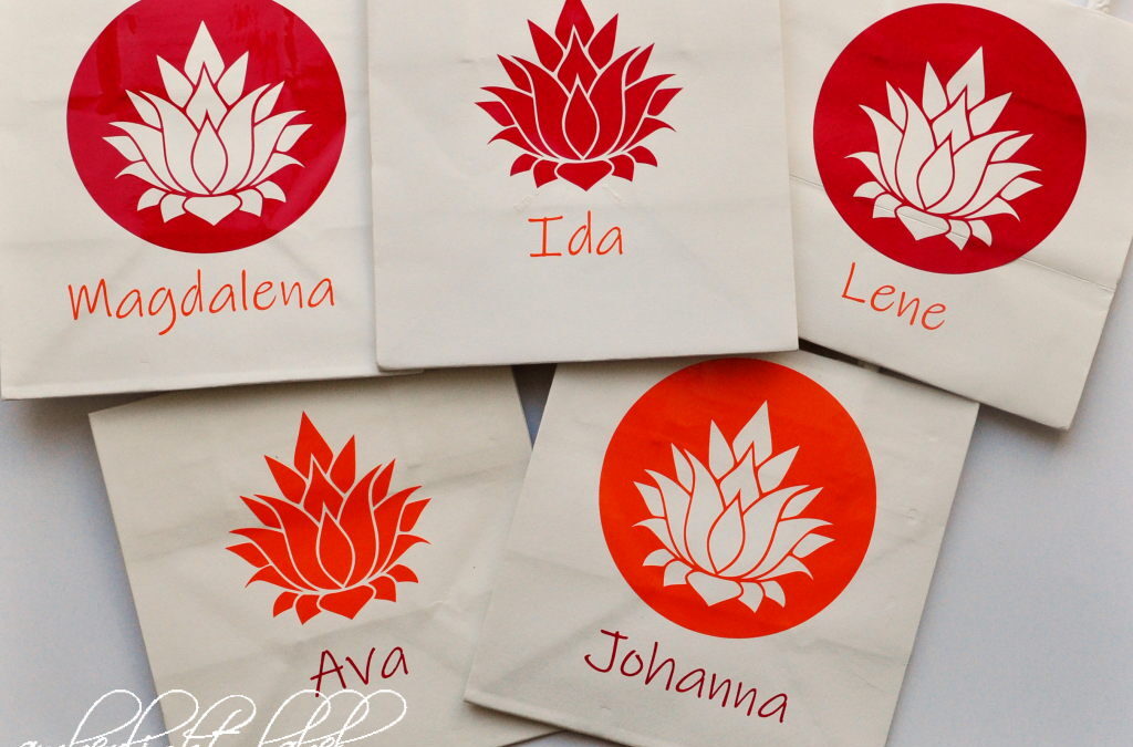 15. Geburtstag (Lotus)Blumen Partydeko Mitgebseltüten