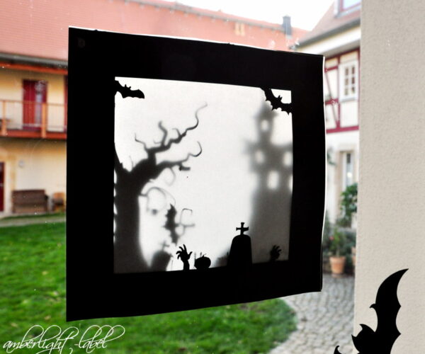 Fensterbild Tunnelbild Halloween