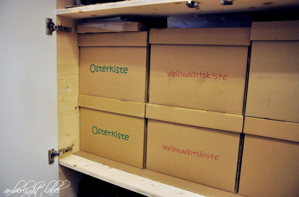 Aufräumen Osterschmuck & Weihnachtsdeko Plotten