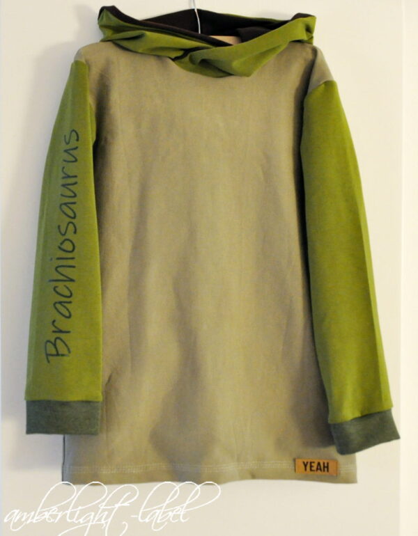 Faschingskostüm Brachiosaurus Kapuzenshirt Beagle Boy Ottobre 4/2013 Gr. 128