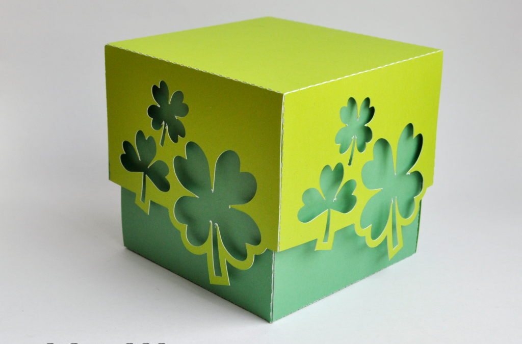 Muttertagsgeschenk Geschenkbox Glücksklee