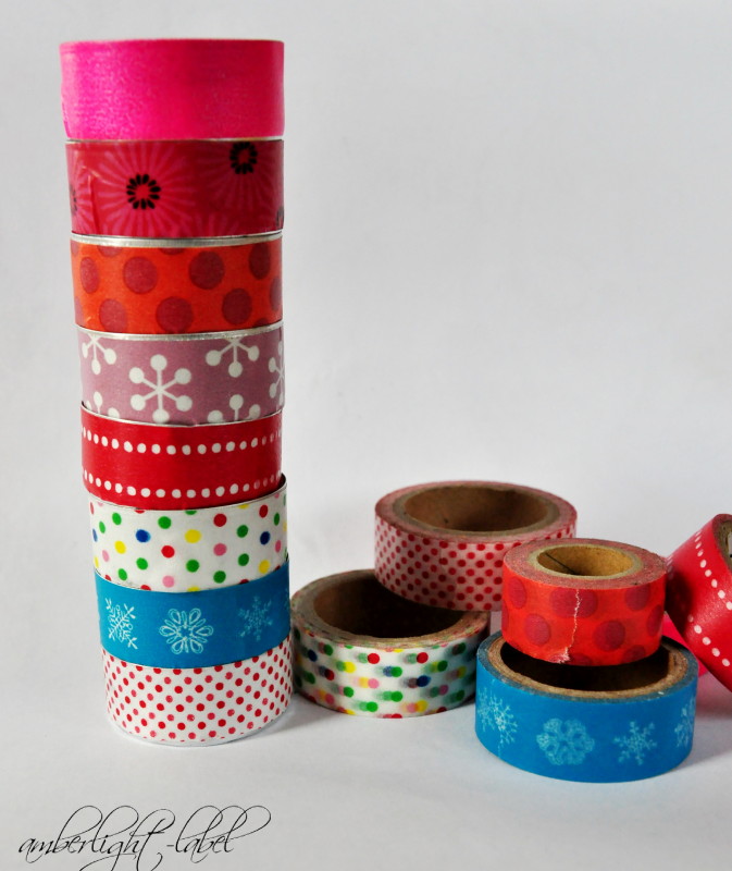 Partydeko: Masking Tape Teelichter & Apfelrosen