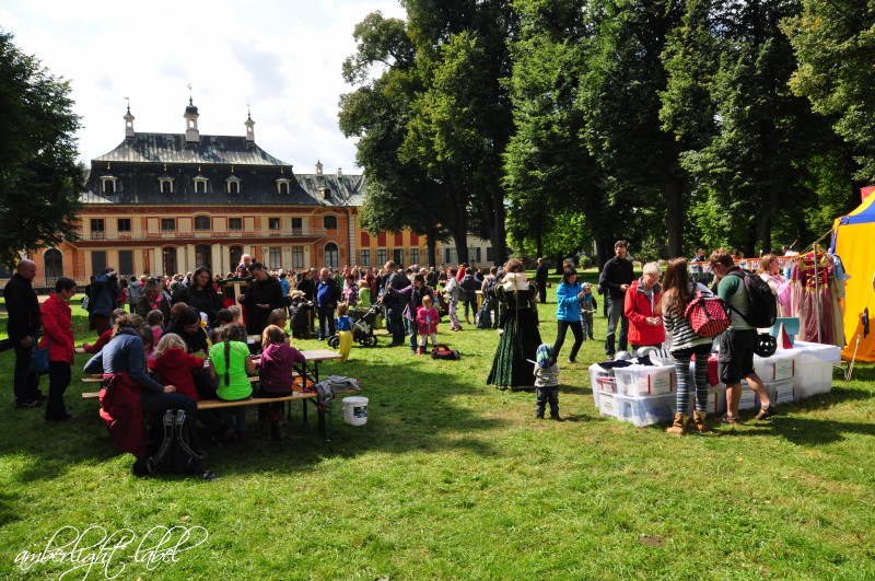 Historische Holzspiele zum Spielwochende in Pillnitz