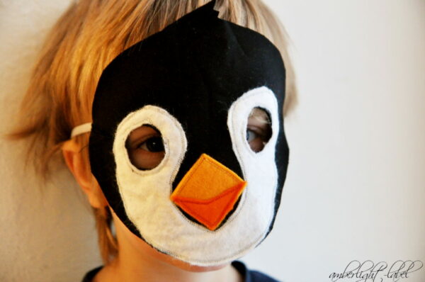 Faschingskostüm Pinguin Maske