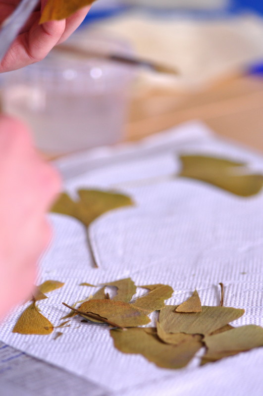 Hochzeit: Ginkgo-Lichte