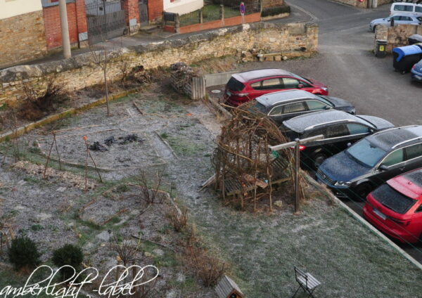 12tel Blick Garten im Vierseithof 2022 Februar