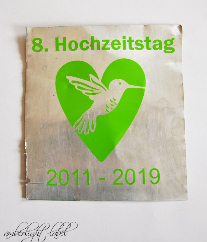 8. Hochzeitstag Blecherne Hochzeit