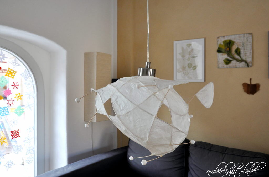 Wohnzimmerlampe Kreativkurs Lampenschirme gestalten mit Antje Seewald