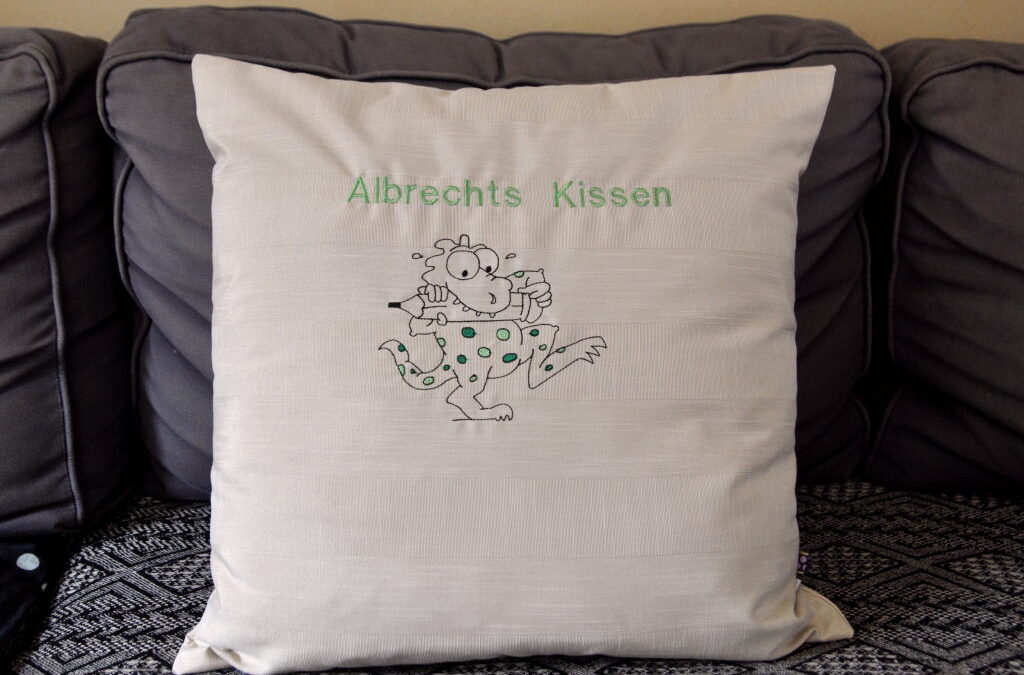 Kindergeburtstag Kissen Schulkind