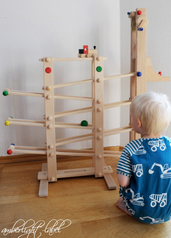 Kinder Spielzeug Kugelbahn Holz Geschenk Ostern Geburtstag Eulen Holzspielzeug 