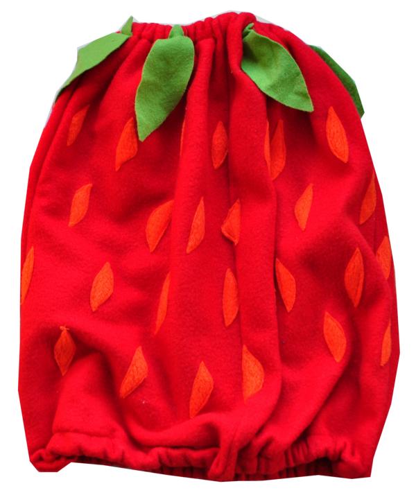 Fasching: Erdbeer-Kostüm