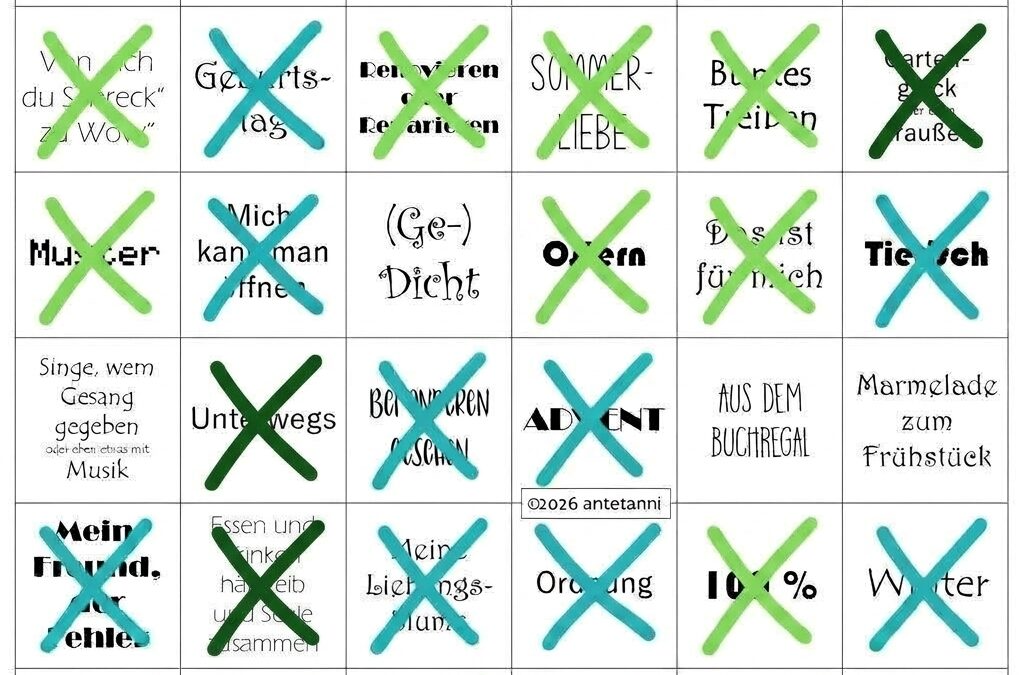 Bingo 2026! – dritter Zeigetag Quartal 3