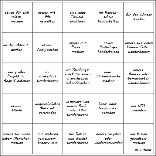 #HerbstHandarbeitsbingo 2018