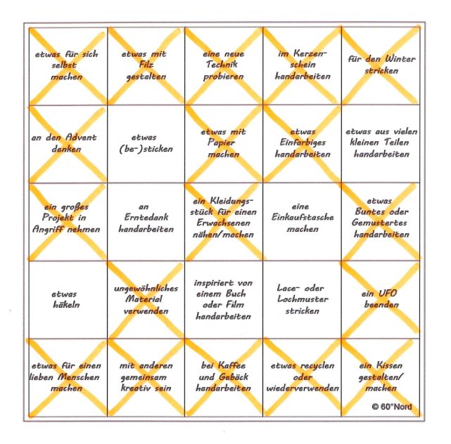 Bingo #HerbstHandarbeitsbingo 2018