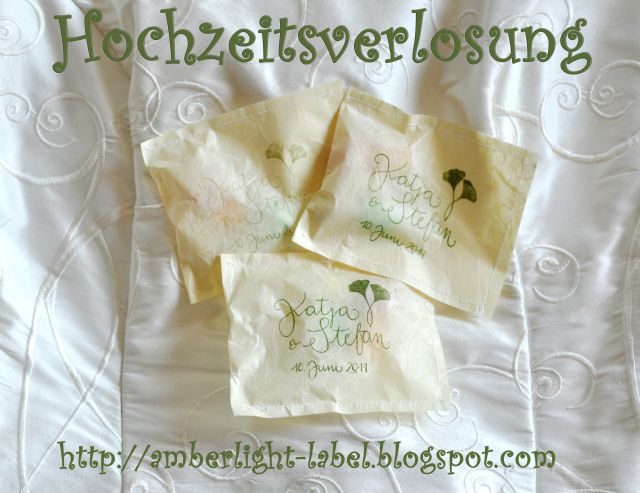 Hochzeitsverlosung Give-Away