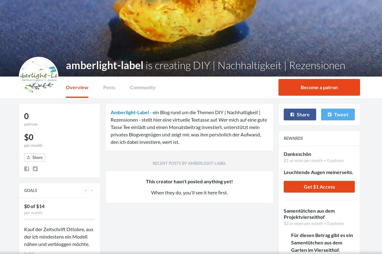 Patreon & abgelehnte Blogkooperationen