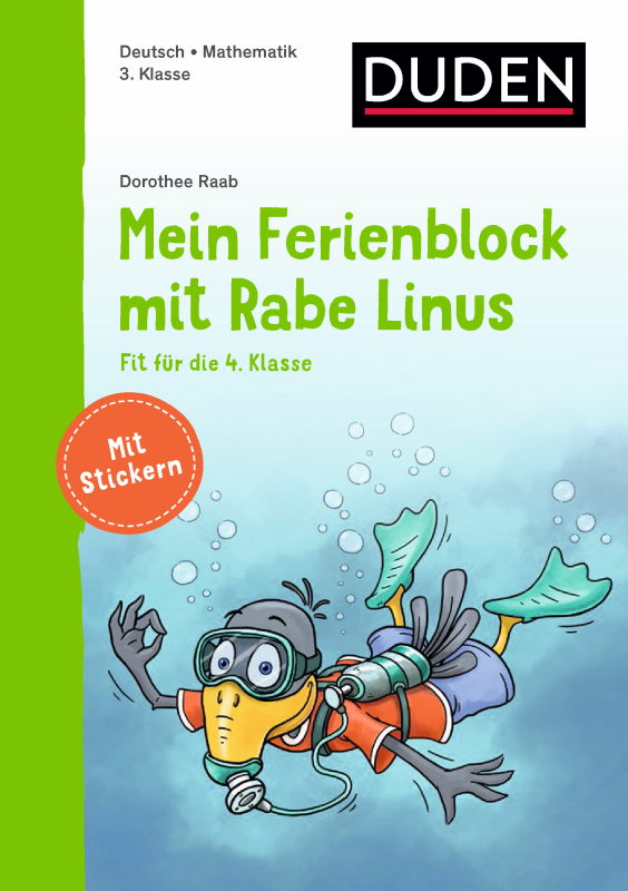 Rezension: Mein Ferienblock mit Rabe Linus – Fit für die 4. Klasse: Vorbereitung auf die 4. Klasse (Einfach lernen mit Rabe Linus)