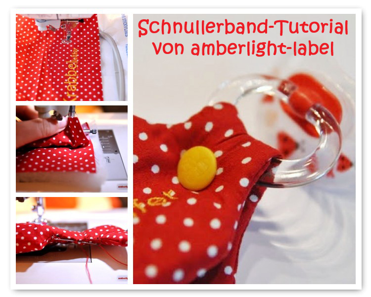 Mein erstes Tutorial “Schnullerband aus Stoff”