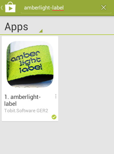 amberlight-label als App!