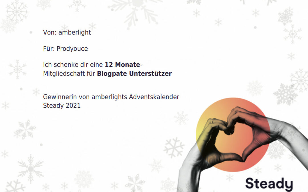 Hauptgewinn #amberlightsadventskalender Blogunterstützer