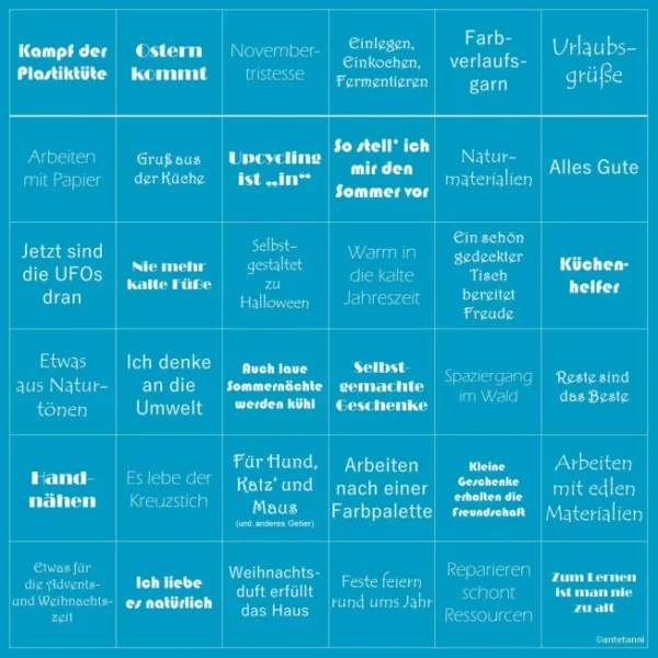 Jahres Bingo! von antetanni