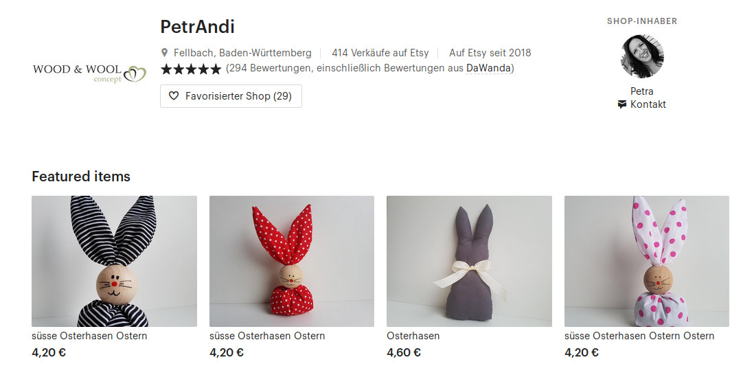 Reklame Etsy Osterhasen Guide 2019