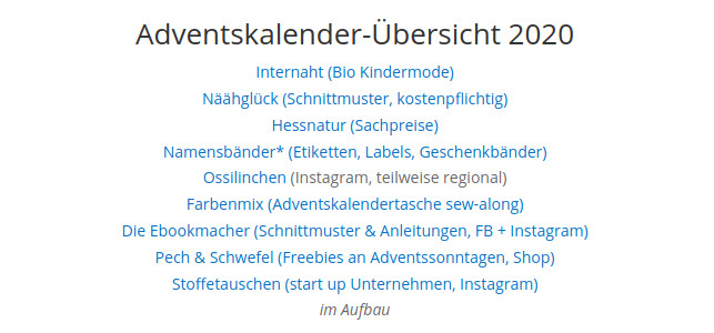 #Blogvent2020 Adventskalender online